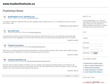 Tablet Screenshot of foodiesfinefoods.ca